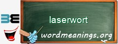 WordMeaning blackboard for laserwort